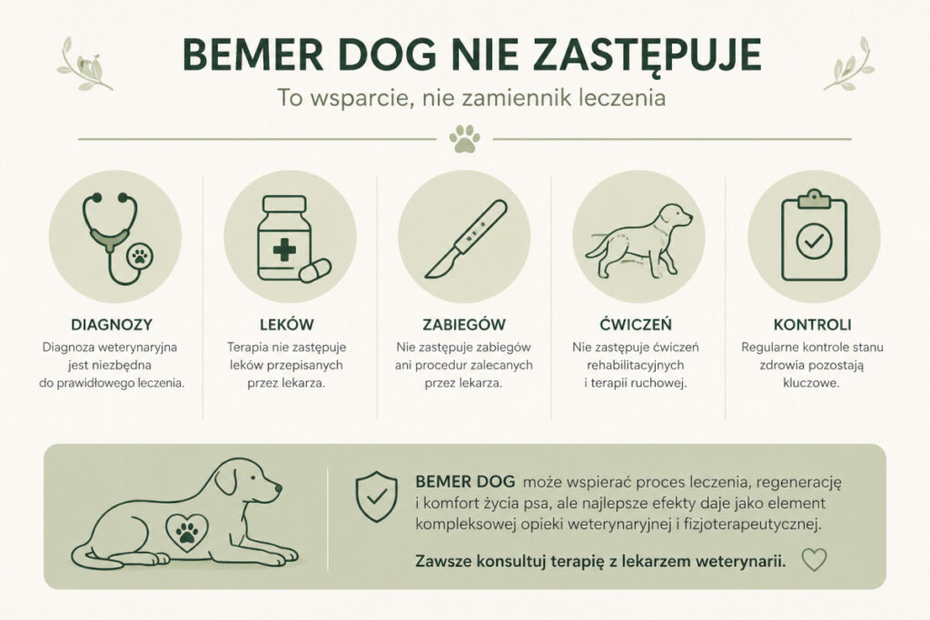 czego nie zastępuje terapia bemer dog